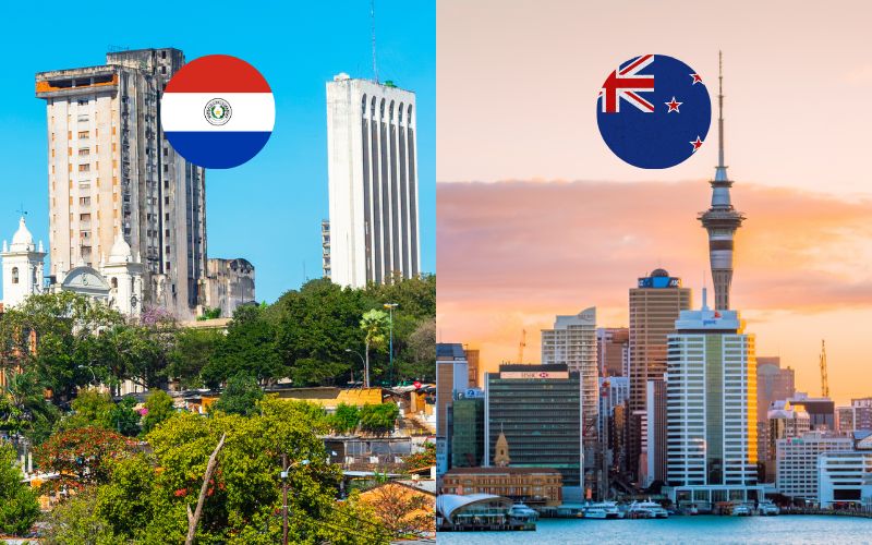 Imagen de Paraguay y Nueva Zelanda